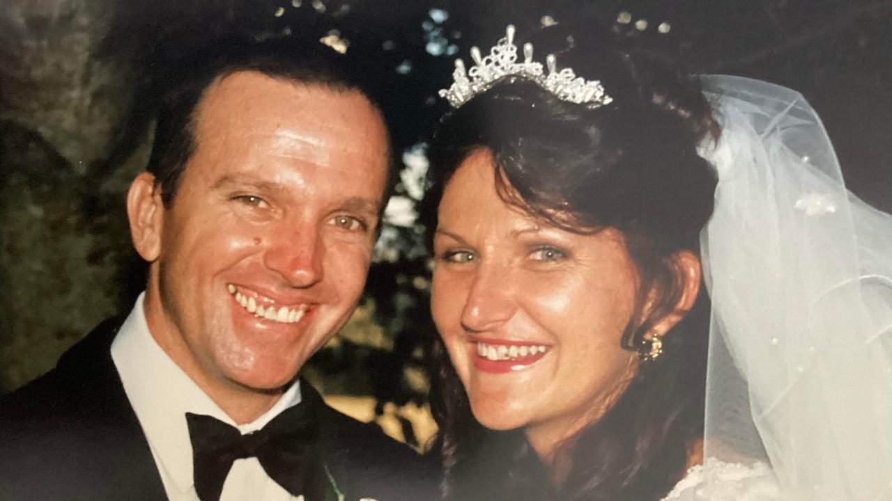 John and Darlene Chandler on their wedding day, 28 years ago.