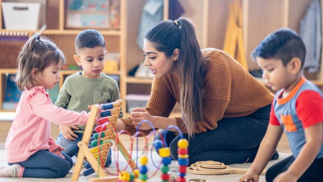 Families are struggling with costs like childcare, where out-of-pocket expenses increased 12 per cent in the year to September. Picture: Getty Images