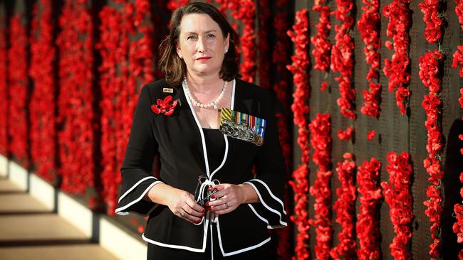 Minda President Susan Neuhaus at the Australian War Memorial. Picture: Kym Smith