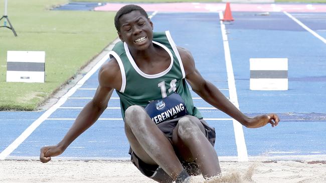 Daniel Okerenyang at the NSW All Schools carnival.