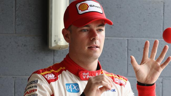 MELBOURNE, AUSTRALIA - SEPTEMBER 15: Scott McLaughlin driver of the #17 Shell V-Power Racing Team Ford Falcon FGX prepares for the qualifying session for Supercars Sandown 500 at Sandown International Motor Raceway on September 15, 2018 in Melbourne, Australia. (Photo by Robert Cianflone/Getty Images)