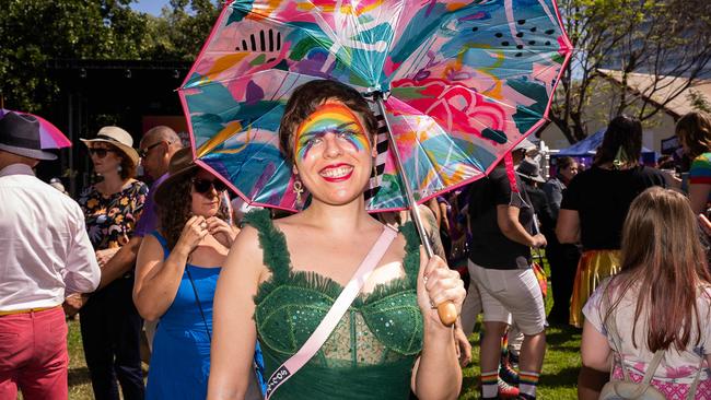 Jesse Adams at the 2023 Top End Pride March in Darwin City on Saturday, June 24. Picture: Pema Tamang Pakhrin