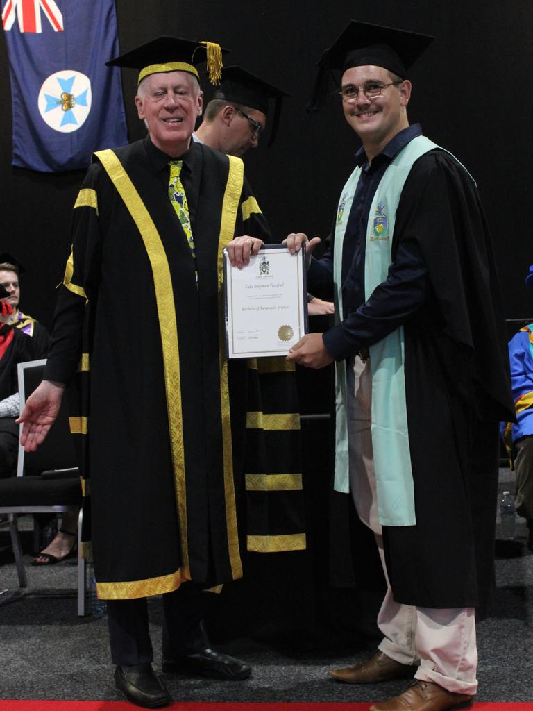Luke Turnbull graduated with a Bachelor of Paramedic Science at the CQUniversity graduation ceremony in Bundaberg on December 14, 2023.
