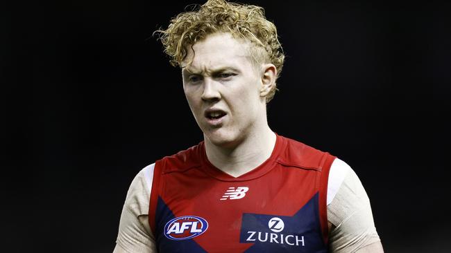 Clayton Oliver of the Demons. Photo by Daniel Pockett/Getty Images.