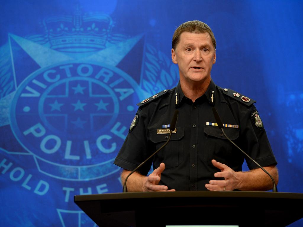 Victoria Police Chief Commissioner Shane Patton said it took meticulous detective work to make an arrest in the case. Picture: NCA NewsWire / Andrew Henshaw
