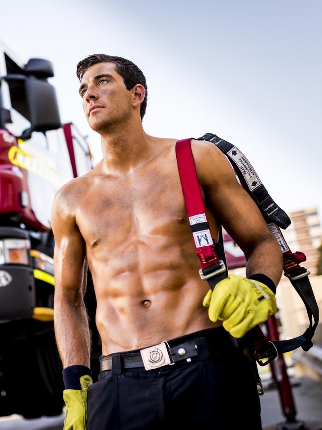 He works as a firefighter. Picture: Supplied