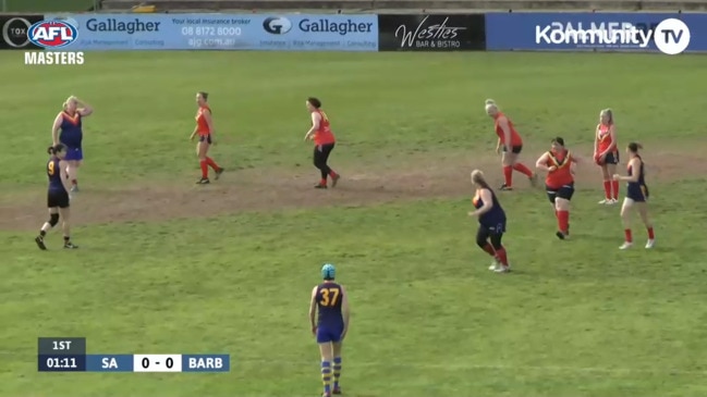 Replay: AFL Masters National Carnival - SA v BARBS (W40s, Third Place Playoff)