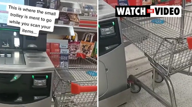 Coles self-serve trolley hack