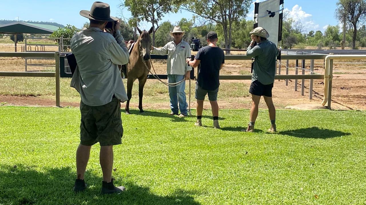 Taste Australia filming Que Hornery the managing director of Bar H Grazing.