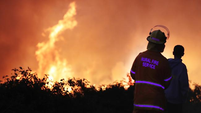 Firefighters will be on high alert across huge parts of the state next week. Picture: Glenn Hampson