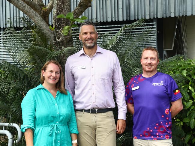 Speaking at a press conference on Thursday Ms Green suggested the federal government were getting close to announcing a commitment to the Cairns water security project. Nita Green, Matt Smith and David Beckham .