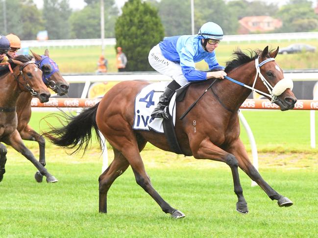 Eneeza ridden by Damian Lane wins the ive > Merson Cooper Stakes at Caulfield Racecourse on December 02, 2023 in Caulfield, Australia. (Photo by Brett Holburt/Racing Photos via Getty Images)