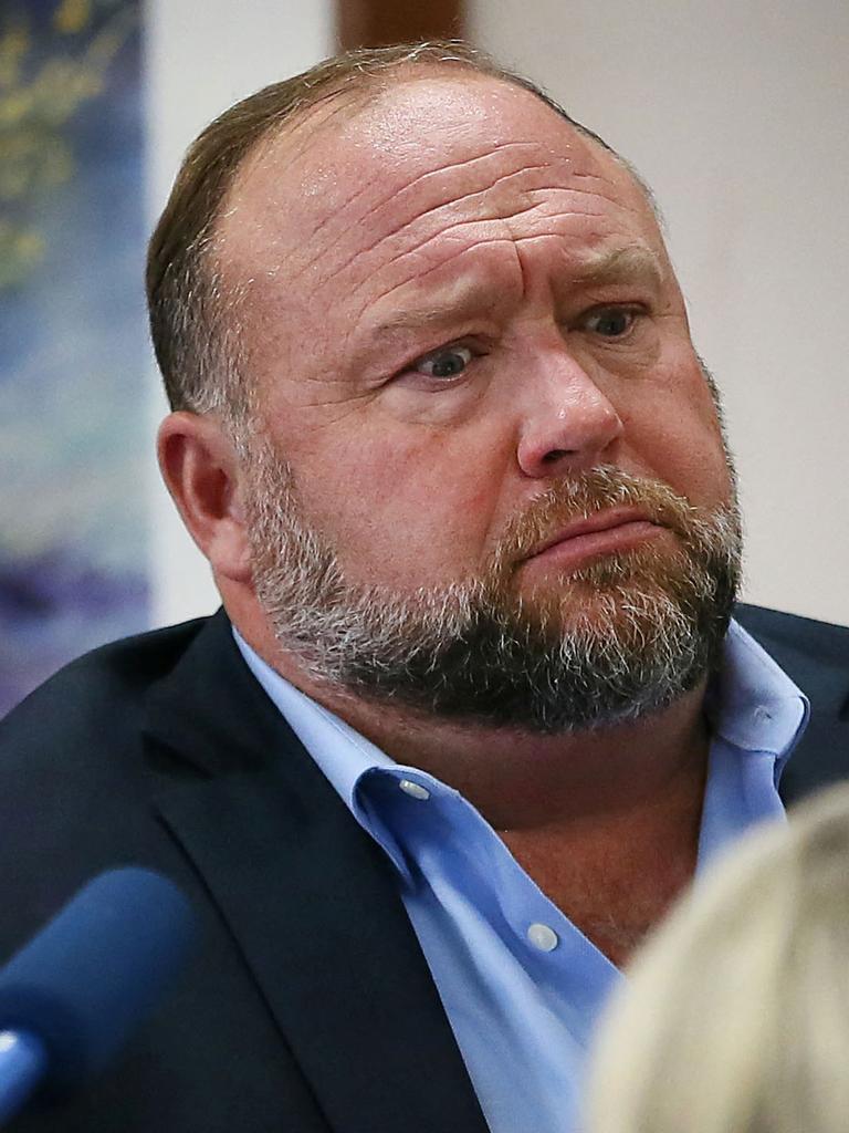 Alex Jones was sued for spreading conspiracy theories about the shooting. Briana Sanchez/Pool via REUTERS