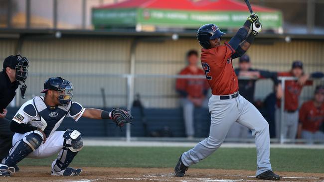 Ronald Acuna in action for Melbourne Aces. Picture: Dean Martin