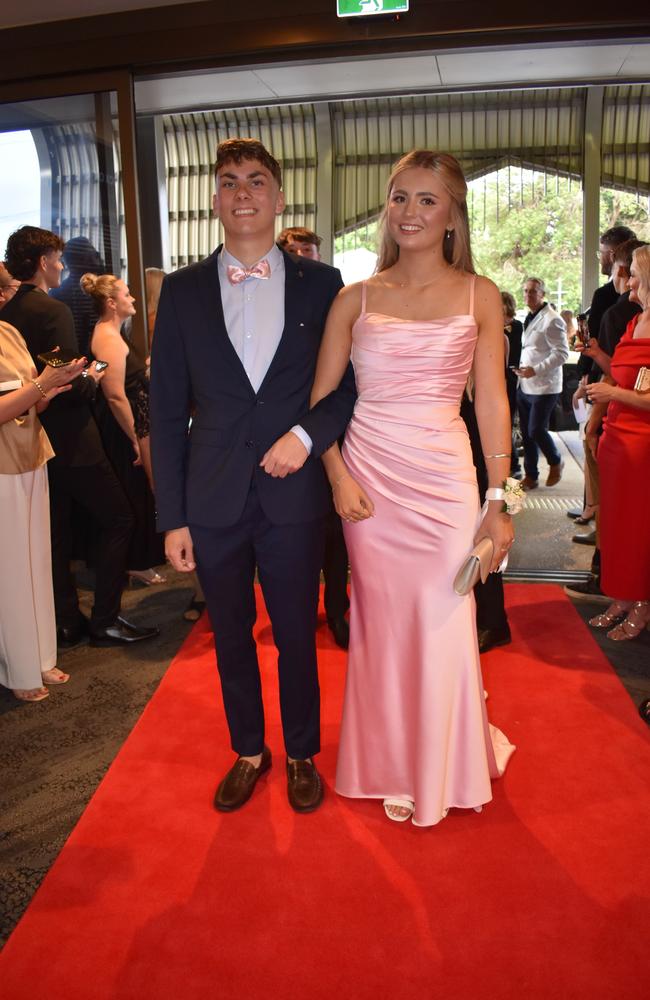 Livvi Webster and Joshua Morgan at the Suncoast Christian College formal 2024.