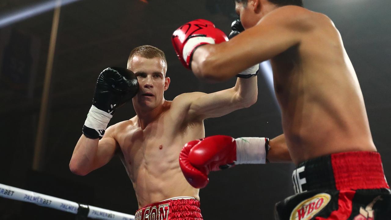 Liam Wilson in his win over Joe Noynay. (Photo by Chris Hyde/Getty Images)