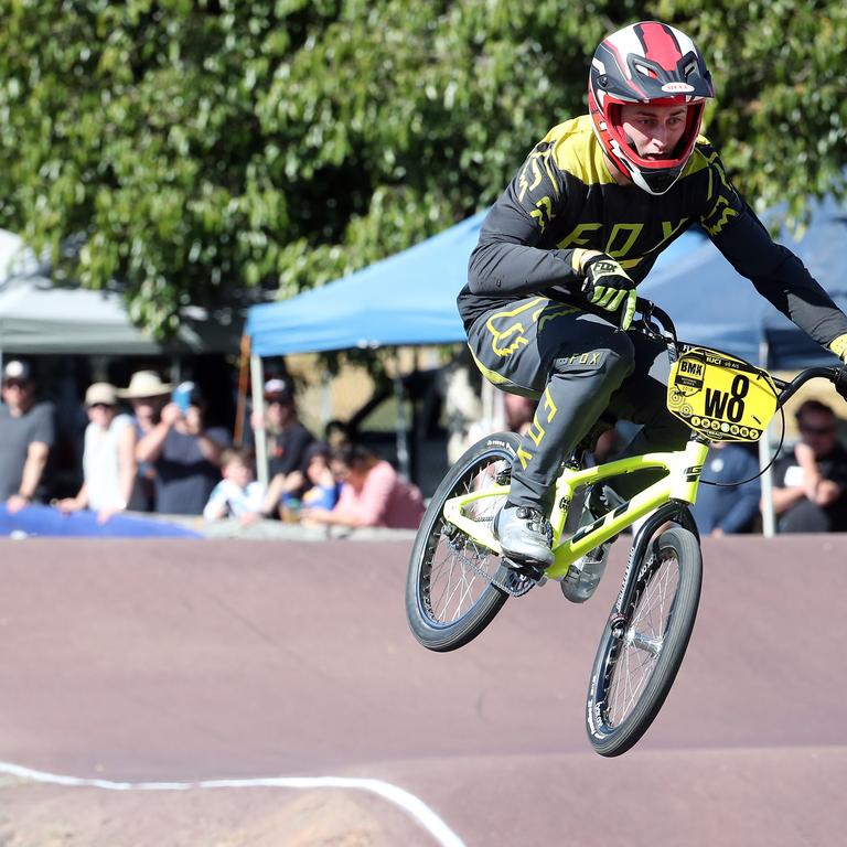 Nerang BMX national series this weekend. Photo of James Lautier in the 17-24 mens final. Photo by Richard Gosling