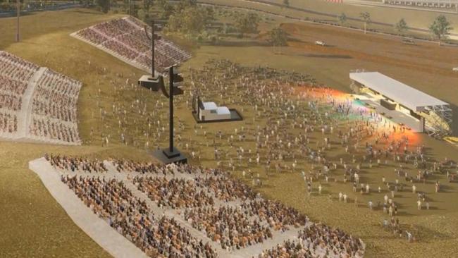 Artist impressions of the Wellcamp Entertainment Precinct.