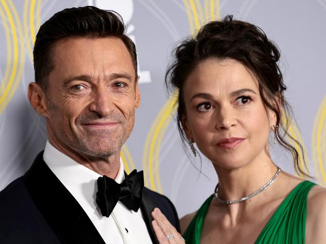 NEW YORK, NEW YORK - JUNE 12: Hugh Jackman and Sutton Foster attend the 75th Annual Tony Awards at Radio City Music Hall on June 12, 2022 in New York City. (Photo by Dimitrios Kambouris/Getty Images for Tony Awards Productions)