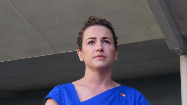 Country Liberal Party leader Lia Finocchiaro says police have been stripped of their powers. Picture: Harry Brill.