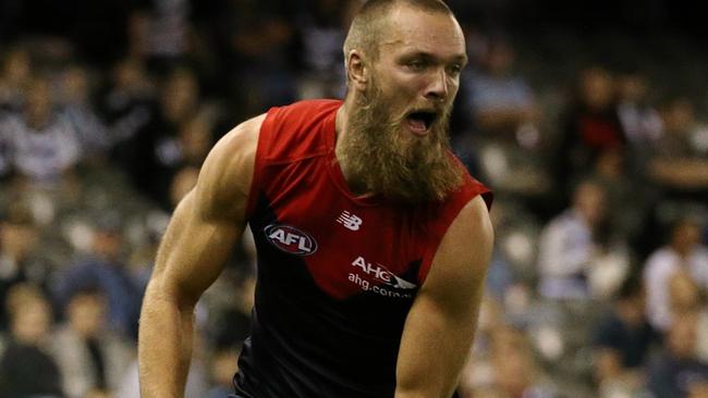 Max Gawn is now expected to miss more than the four weeks the club initially forecasted. Picture: Wayne Ludbey