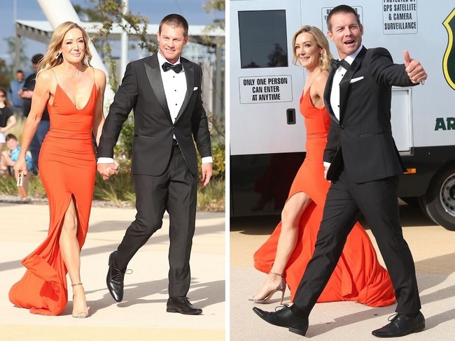 Ben Cousins and his date at the Brownlow.