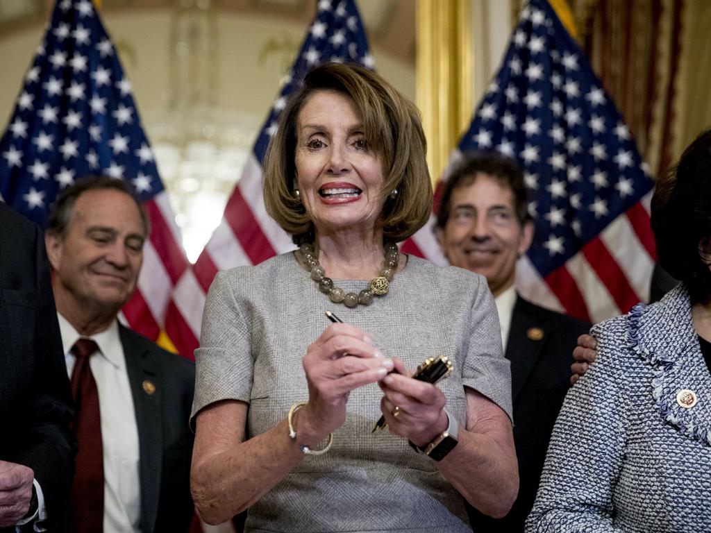 House Speaker Nancy Pelosi has said Democrats will not fund Mr Trump’s $US5.7 billion border wall. Picture: AP/Andrew Harnik 