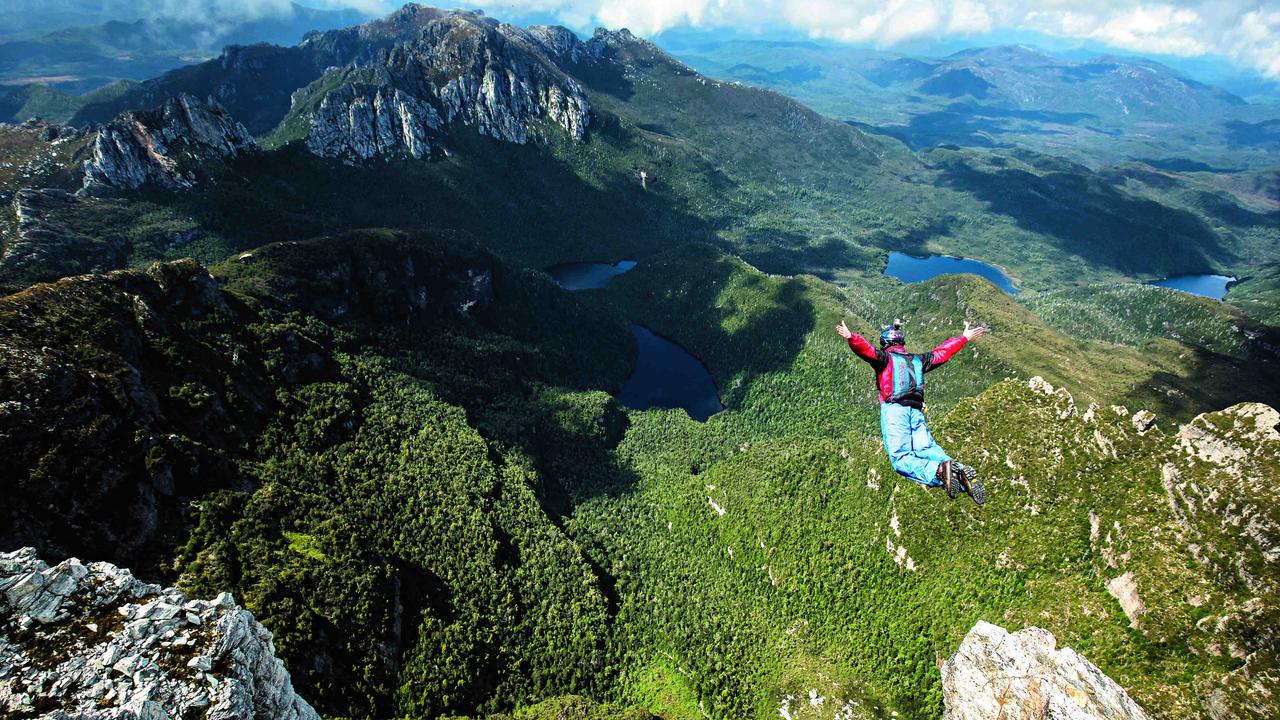 The skies call BASE jumper