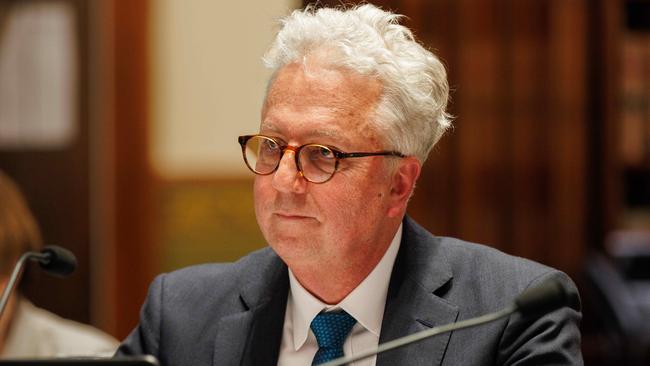 University of Sydney vice-chancellor Mark Scott appears at NSW budget estimates on Wednesday. Picture: Max Mason-Hubers / NewsWire