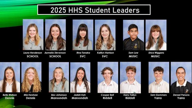 Healesville High School Student Leadership team 2025. Picture: Facebook