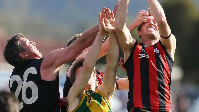 Sam Pleming spent time with Carlton and Port Melbourne before coming back to star for Maffra. Picture: Yuri Kouzmin