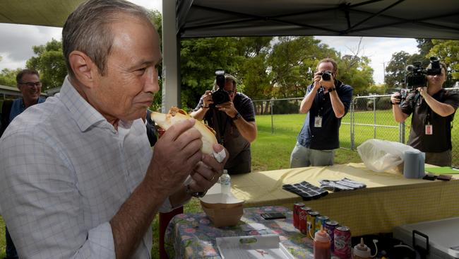 Premier Roger Cook arrives to cast his vote at Calista Primary school with wife Carly as Western Australians head to the polls. Picture: NewsWire/ Sharon Smith