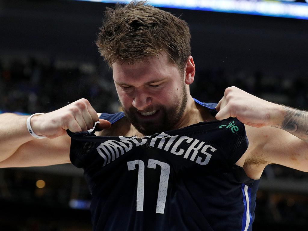 Luka Doncic Rips Open Jersey In Frustation During Mavs' Loss To Lakers