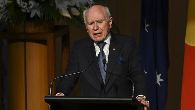 Former Prime Minister John Howard took aim at Anthony Albanese. (Photo by Martin Ollman/Getty Images)