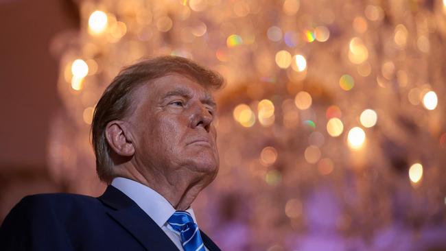 Donald Trump speaks during an election-night watch party at Mar-a-Lago on March 5.