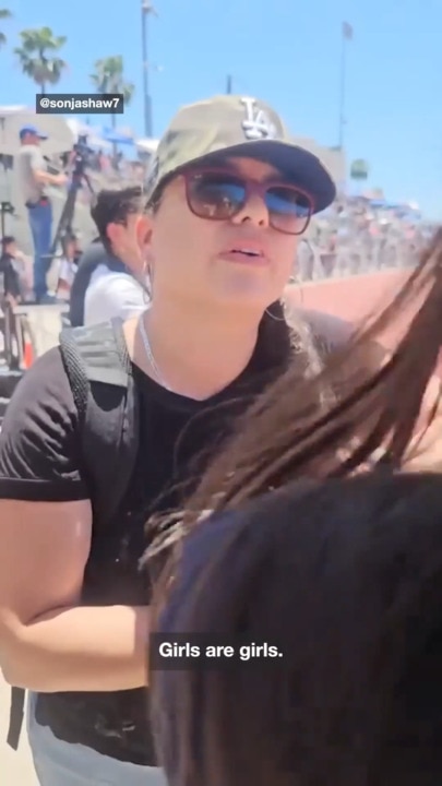 Trans mother confronted by parent