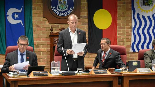 Lismore mayor Isaac Smith at the Goonellabah council chambers. Picture: Claudia Jambor