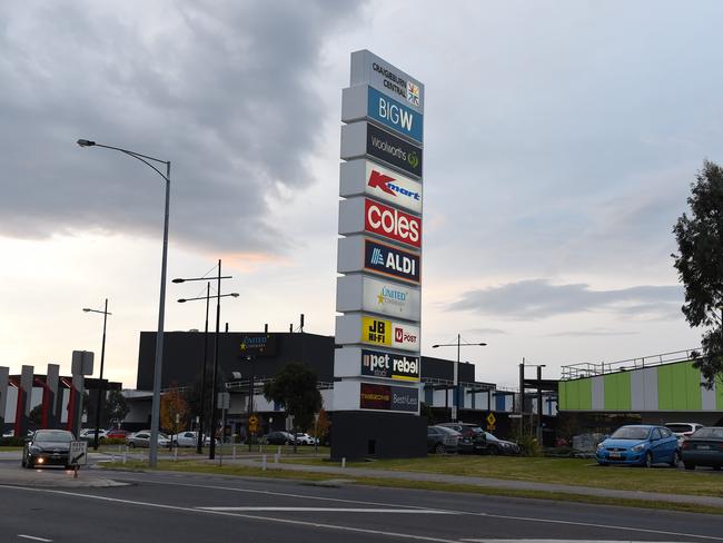 Craigieburn Central Shopping Centre is listed as a covid exposure site. Picture: Josie Hayden