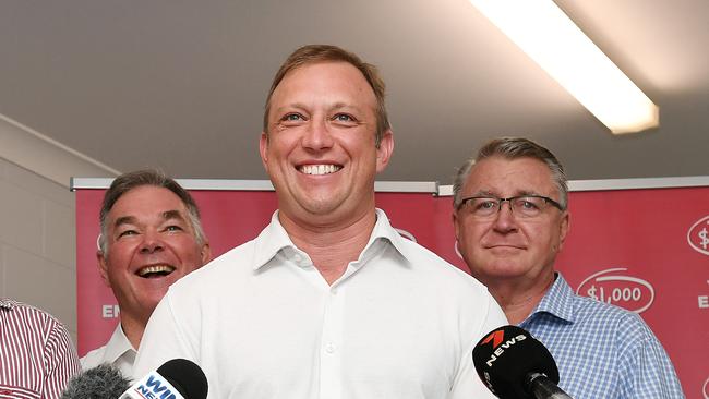 Premier Steven Miles at a recent media conference. Picture: Shae Beplate.