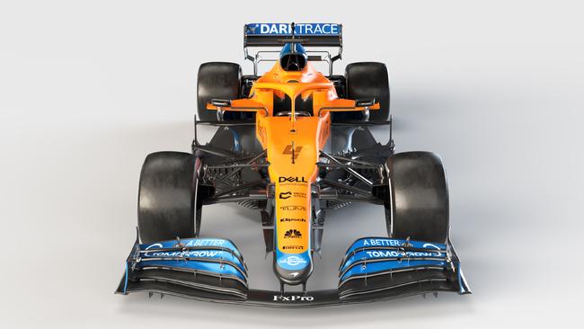 Another photo of McLaren's new model. Picture: Handout/McLaren/AFP