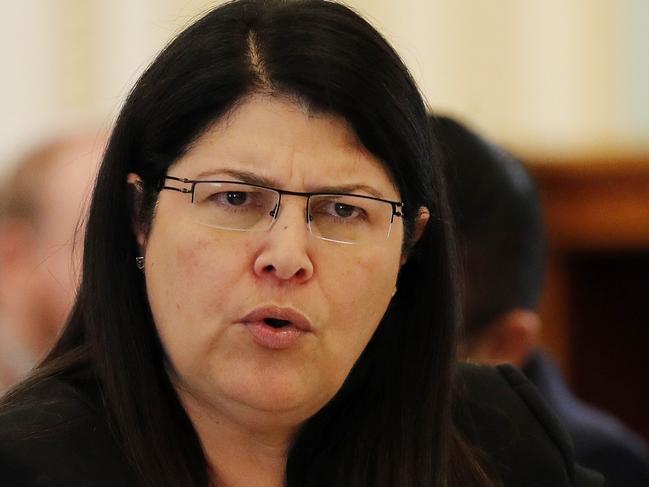 Minister for Education Grace Grace pictured during the Estimate, Parliament House, Brisbane 1st of August 2019.  (AAP Image/Josh Woning)