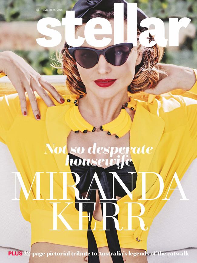 Miranda Kerr on the cover of this week’s Stellar magazine.