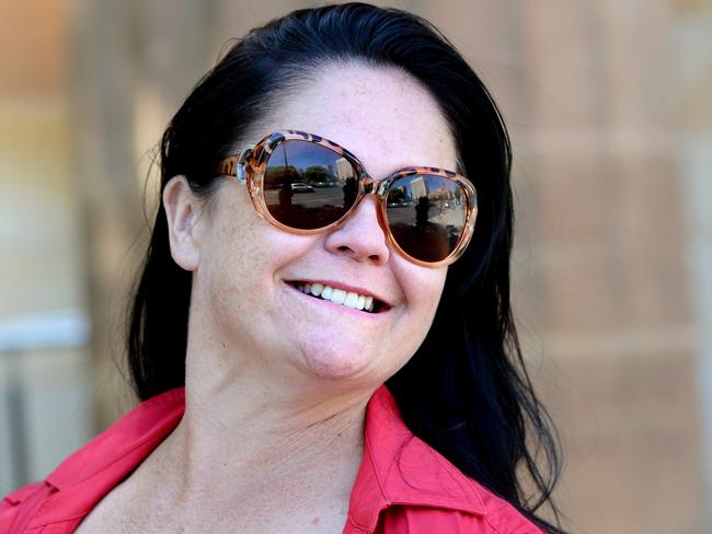 Cathy Jayne Hogben at the Adelaide Magistrates Court after a warrant was issued last time for her to attend. She has been facing welfare fraud charges.        Picture Greg Higgs        16/12/2016