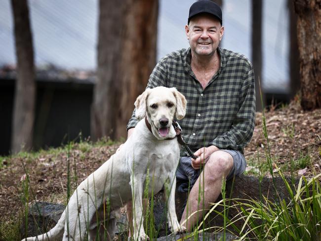 Knowing he was in trouble, Mark Robinson gave his beloved dogs a bit of extra feed, before heading to the doctor. Picture: Michael Klein