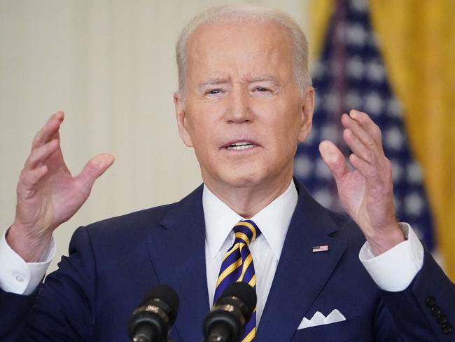 Joe Biden says Americans shooting at Russians would be a ‘World War’. Picture: Mandel Ngan/AFP