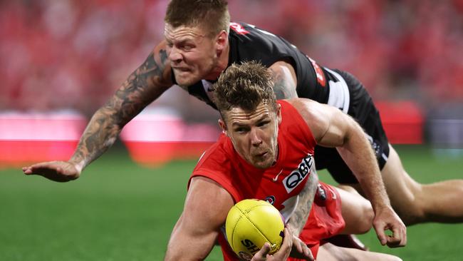 Luke Parker is the Swans’ clearance king. Picture: Getty Images