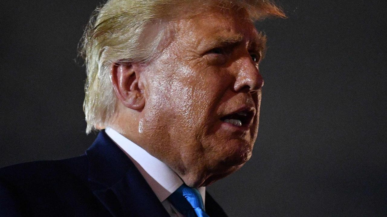 US President Donald Trump speaks to reporters upon arrival at Andrews Air Force Base in Maryland on September 3, 2020. (Photo by MANDEL NGAN / AFP)