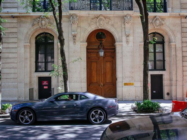 The exterior of the residence owned by Jeffrey Epstein on the Upper East Side in New York City. Picture: Getty