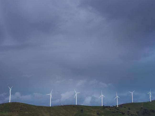 NEWS: Rain weather wind turbinesPictured: Rain weather wind turbines near Glenlofty.PICTURE: ZOE PHILLIPS