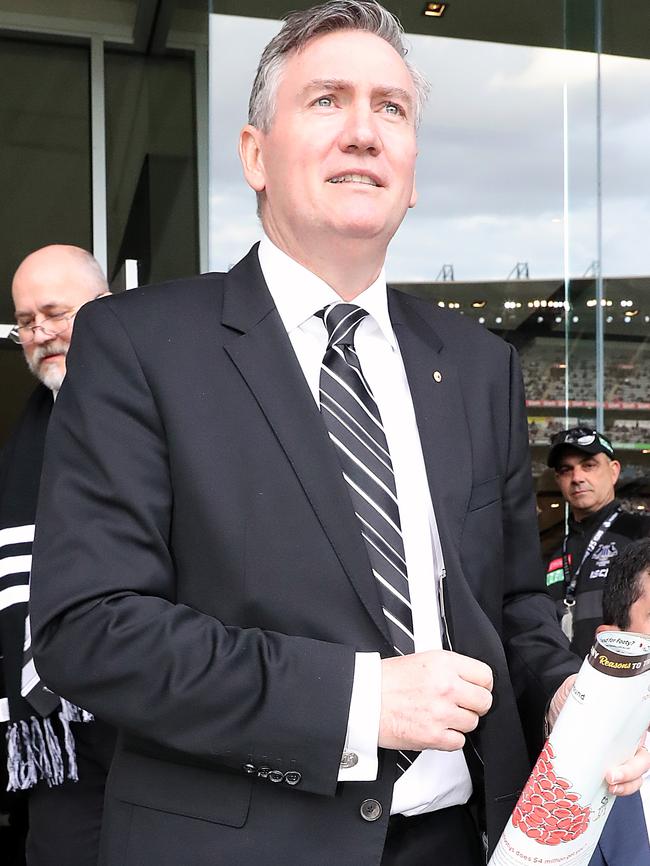 Eddie McGuire at the MCG yesterday. Picture: Alex Coppel.